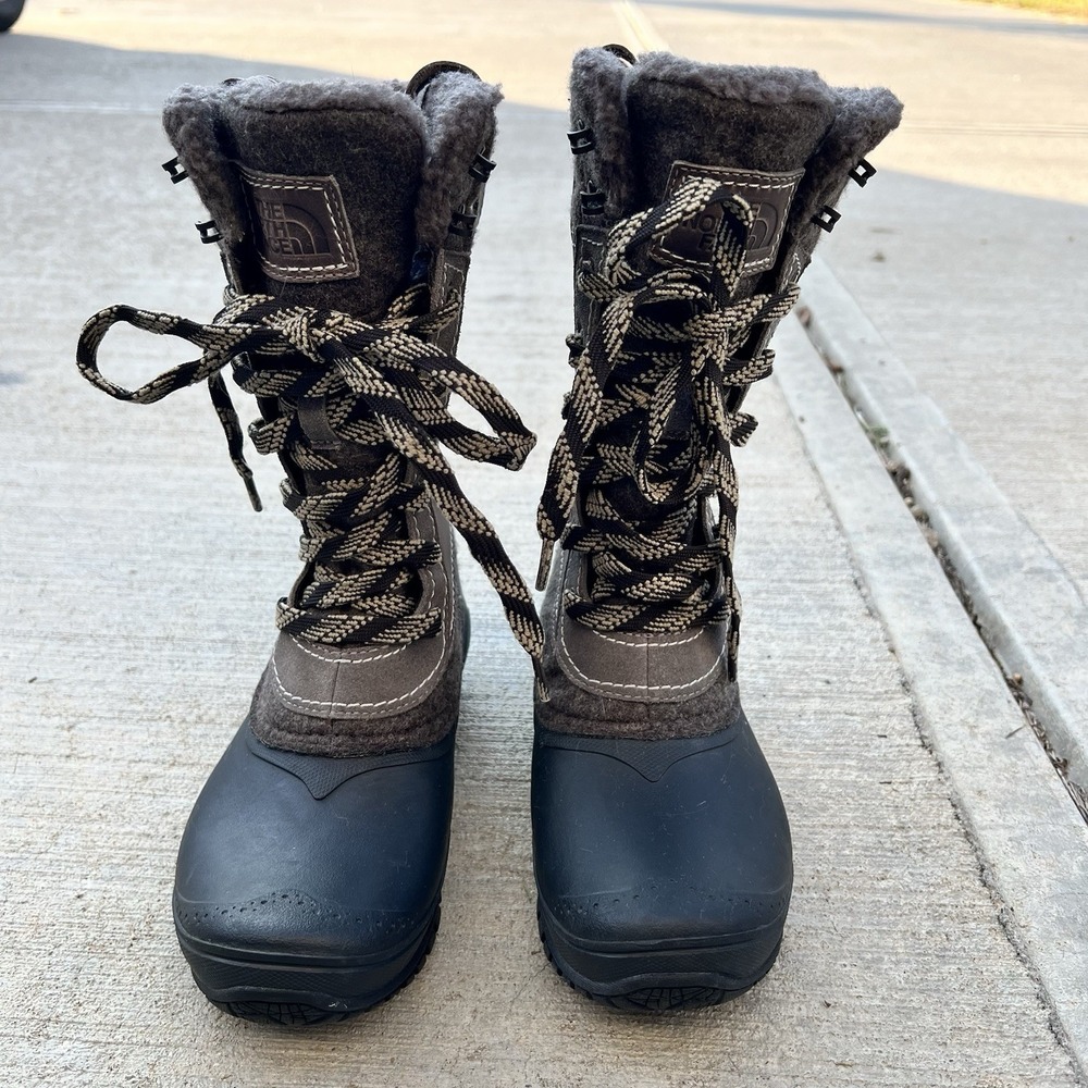 THE NORTH FACE Shellista III Waterproof Insulated Brown Winter Boot US 6 - Picture 2 of 14